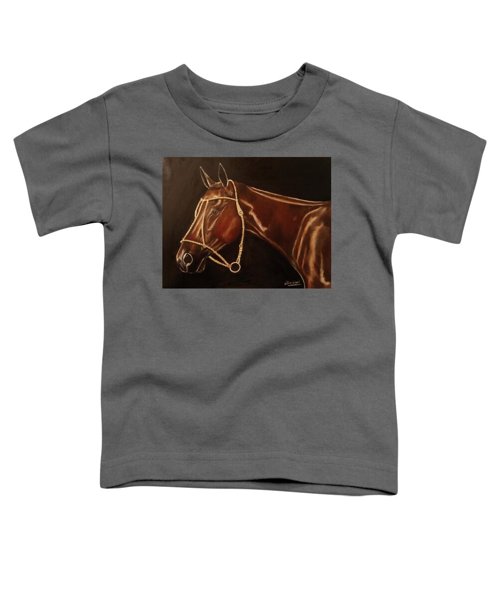 Wallpaint Toddler T-Shirt featuring the painting Retrato by Carlos Jose Barbieri