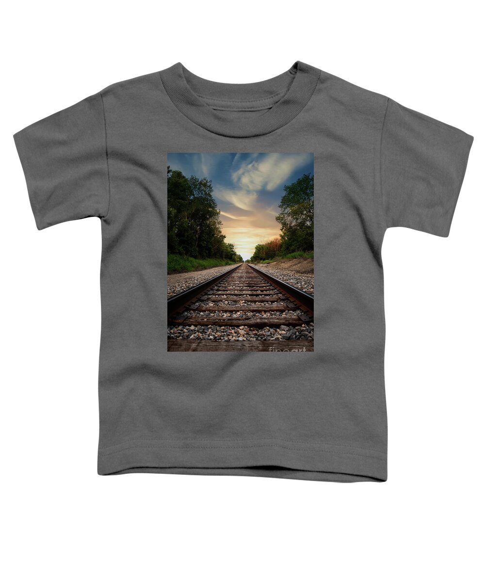 Michigan Toddler T-Shirt featuring the photograph Riding Into The Light by Ed Taylor