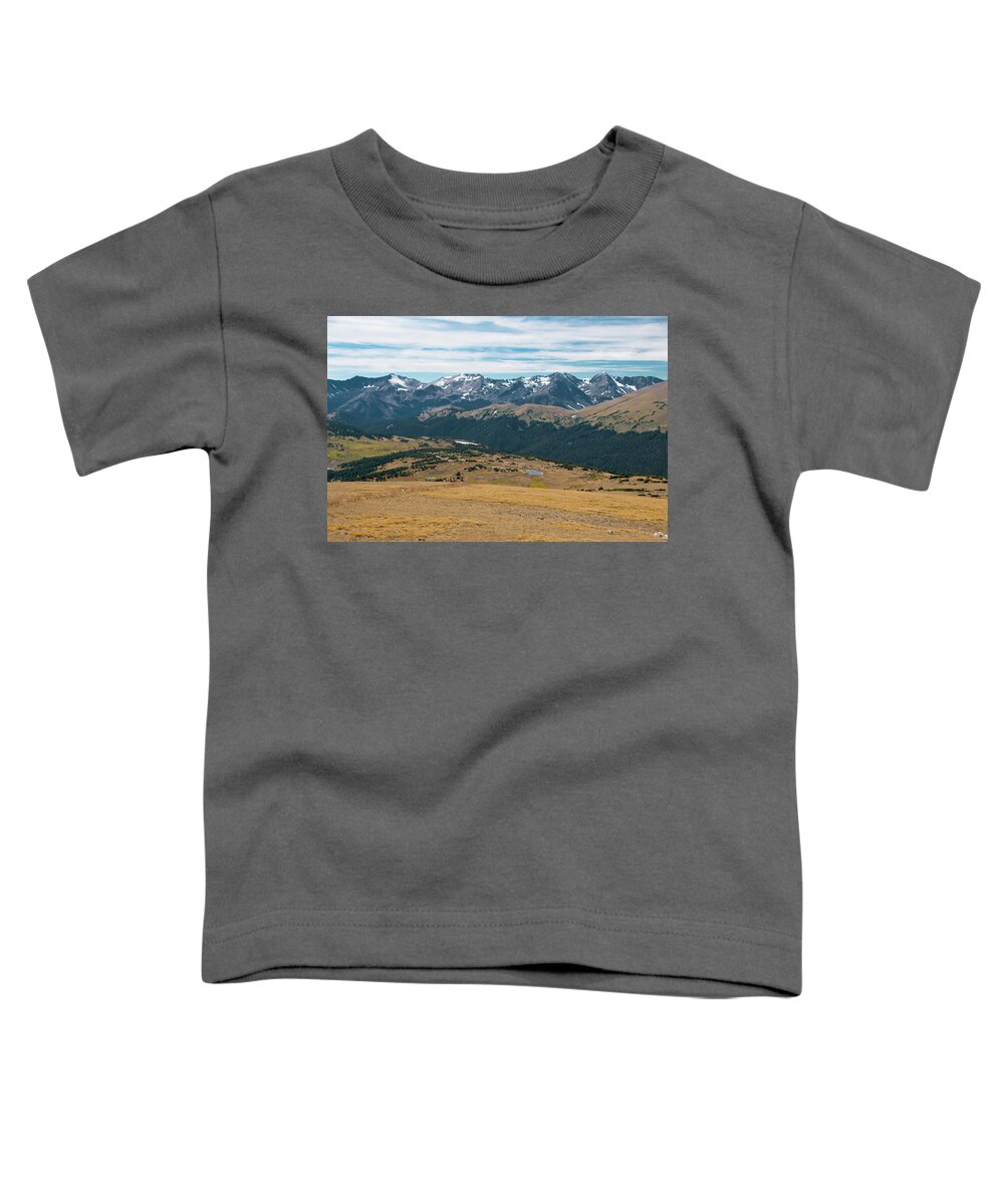 Colorado Toddler T-Shirt featuring the photograph RMNP Lake View by Tara Krauss