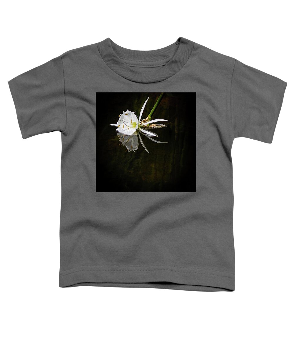 2022 Toddler T-Shirt featuring the photograph Rocky Shoals Spider Lily by Charles Hite