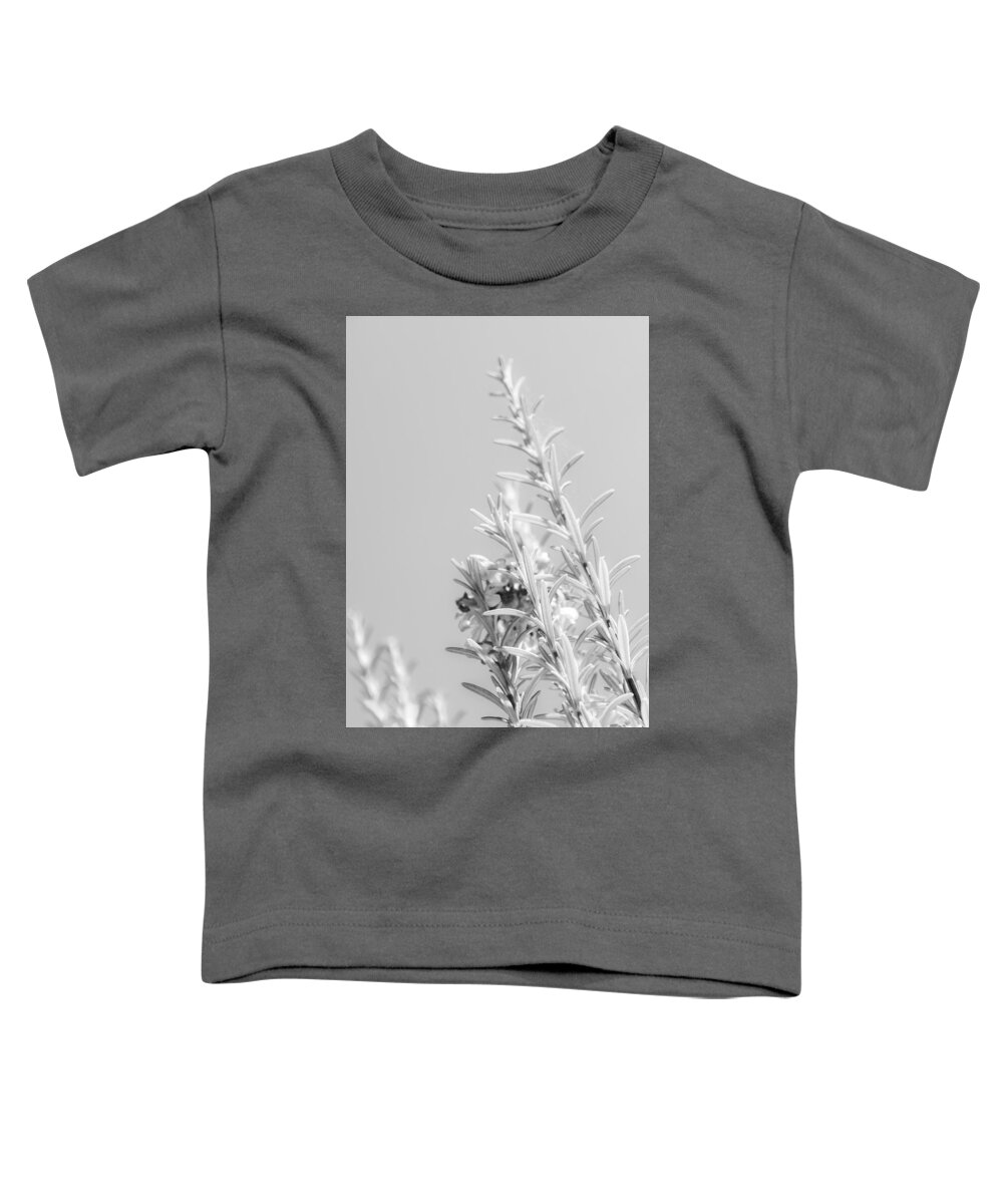 Rosemary Toddler T-Shirt featuring the photograph Rosemary with a Hiding Zinnia by W Craig Photography