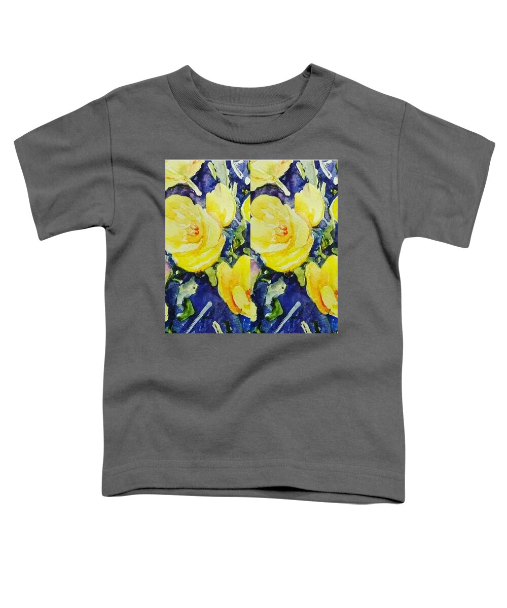 Gardens Toddler T-Shirt featuring the painting Royal Beauty by Julie TuckerDemps