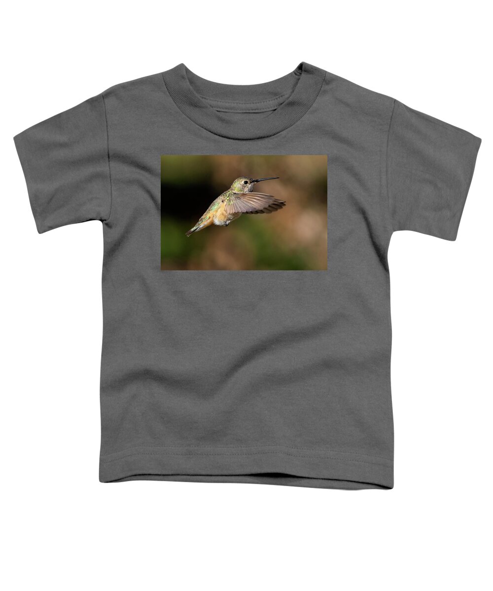 Hummingbird Toddler T-Shirt featuring the photograph Rufous Hover by Art Cole