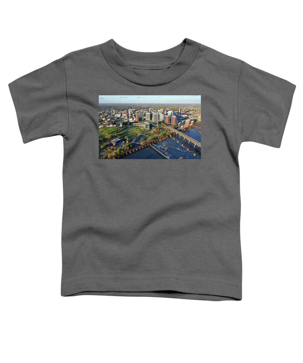Richmond Toddler T-Shirt featuring the photograph Rva 004 by Richmond Aerials