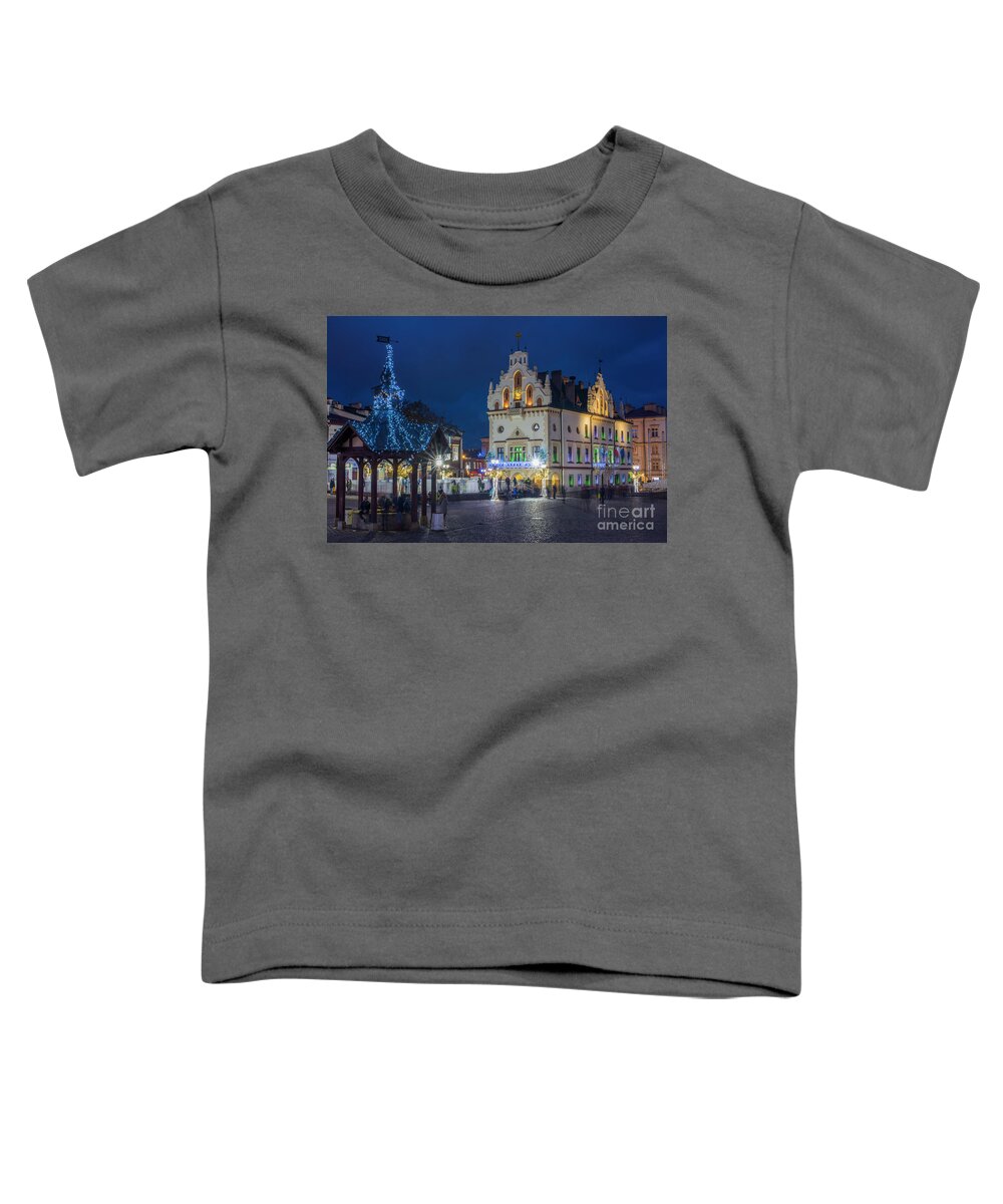 Advent Toddler T-Shirt featuring the photograph Rzeszow, Poland, Christmas 2019 by Juli Scalzi