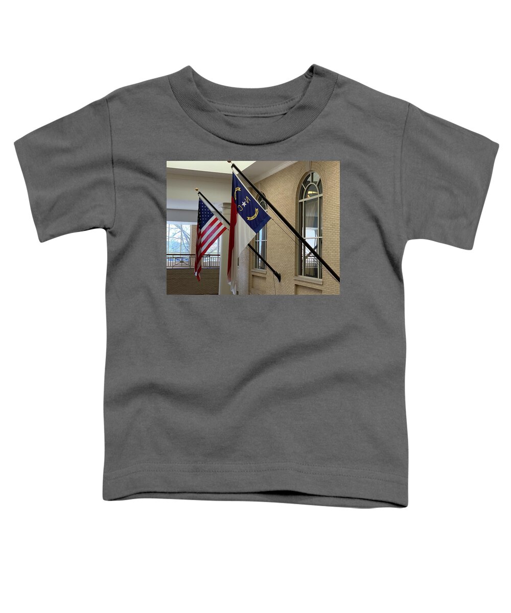 Flag Toddler T-Shirt featuring the photograph Salute by Lee Darnell