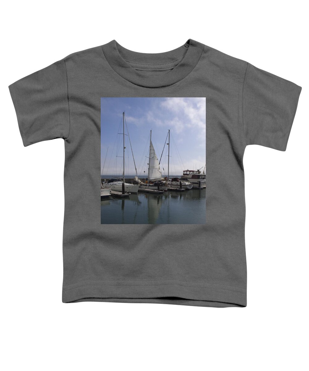  Toddler T-Shirt featuring the photograph San Francisco Sail Boats by Heather E Harman