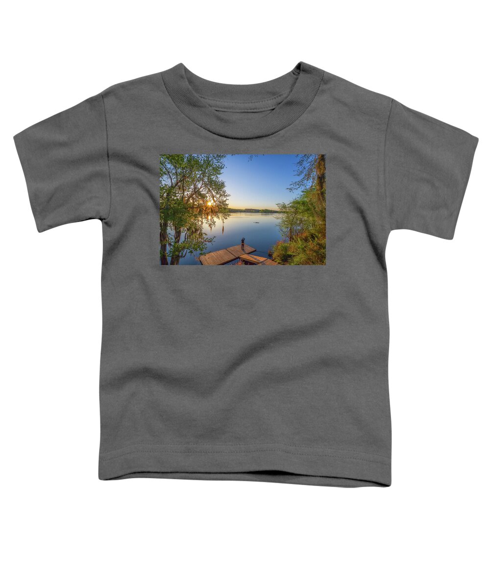 Augusta Toddler T-Shirt featuring the photograph Savannah River - Augusta Georgia by Steve Rich