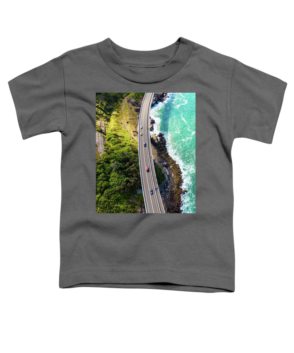 Clouds Toddler T-Shirt featuring the photograph Seacliff Bridge No 1 by Andre Petrov
