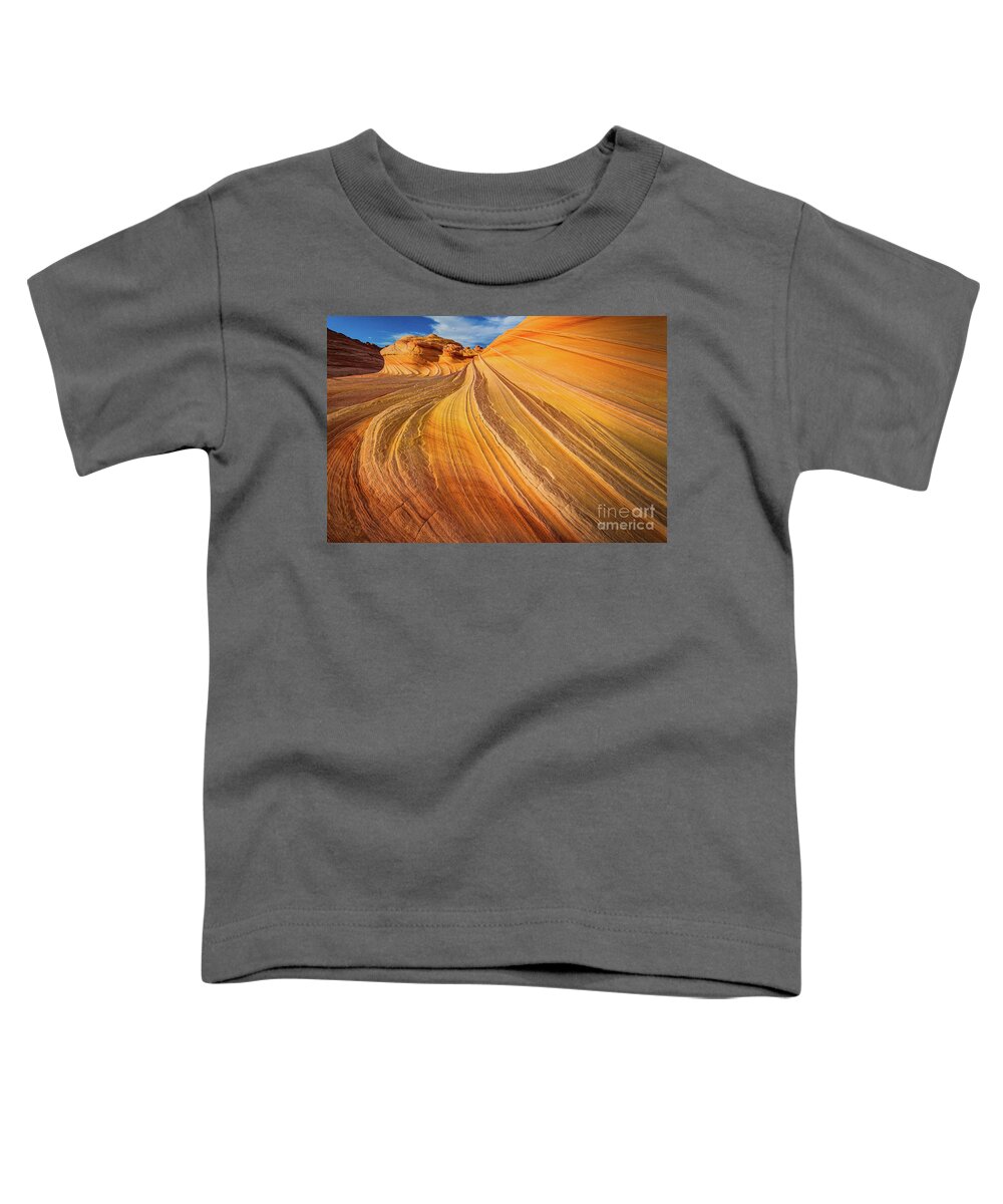America Toddler T-Shirt featuring the photograph Second Wave Surf by Inge Johnsson