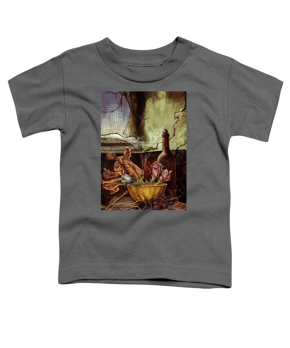 Memory Toddler T-Shirt featuring the painting Sentimental Memories by Hans Neuhart