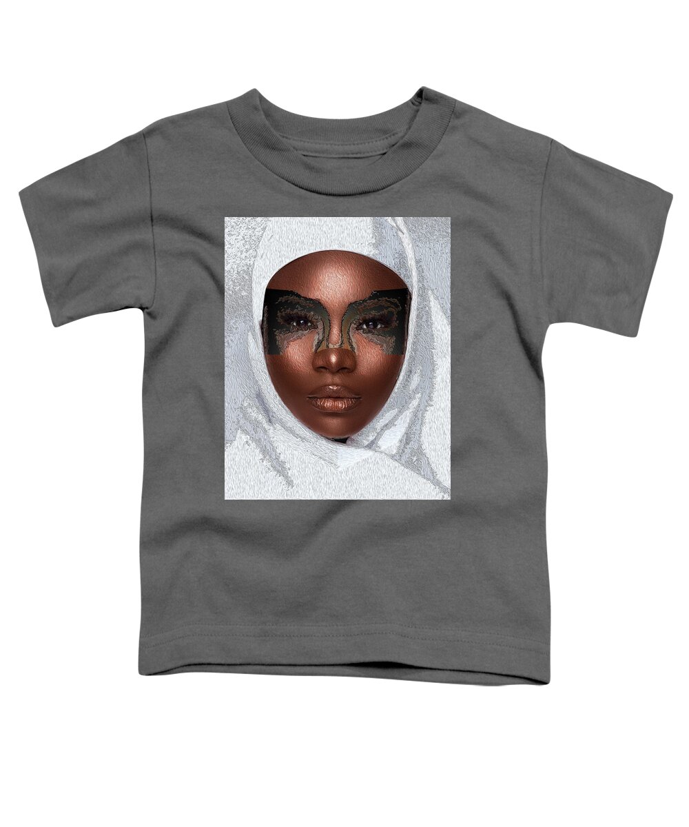 Shades Collection 1 Toddler T-Shirt featuring the digital art Shades of Me 5 by Aldane Wynter