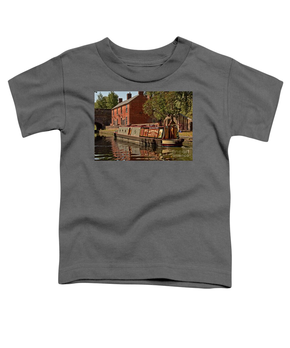 Water Toddler T-Shirt featuring the photograph Shorelark at Netherton Tunnel Cottages by Stephen Melia