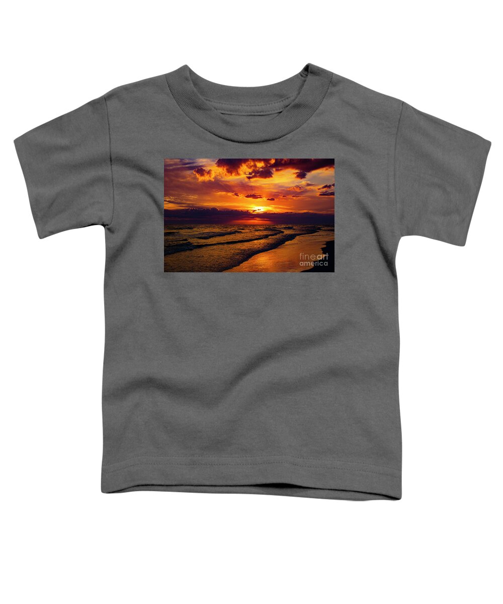 Siesta Key Toddler T-Shirt featuring the photograph Siesta Key Sunset by Robert Stanhope