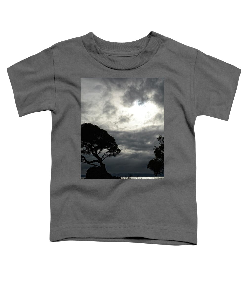 Water Toddler T-Shirt featuring the photograph Silhouetted Tree by Maggy Marsh