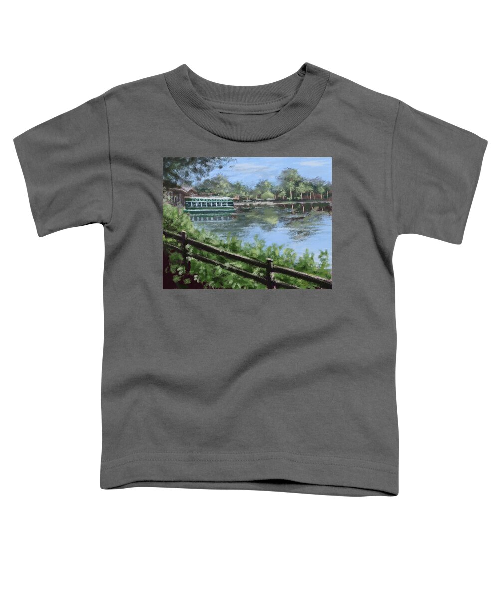 Silver Springs Toddler T-Shirt featuring the painting Silver Springs by Larry Whitler