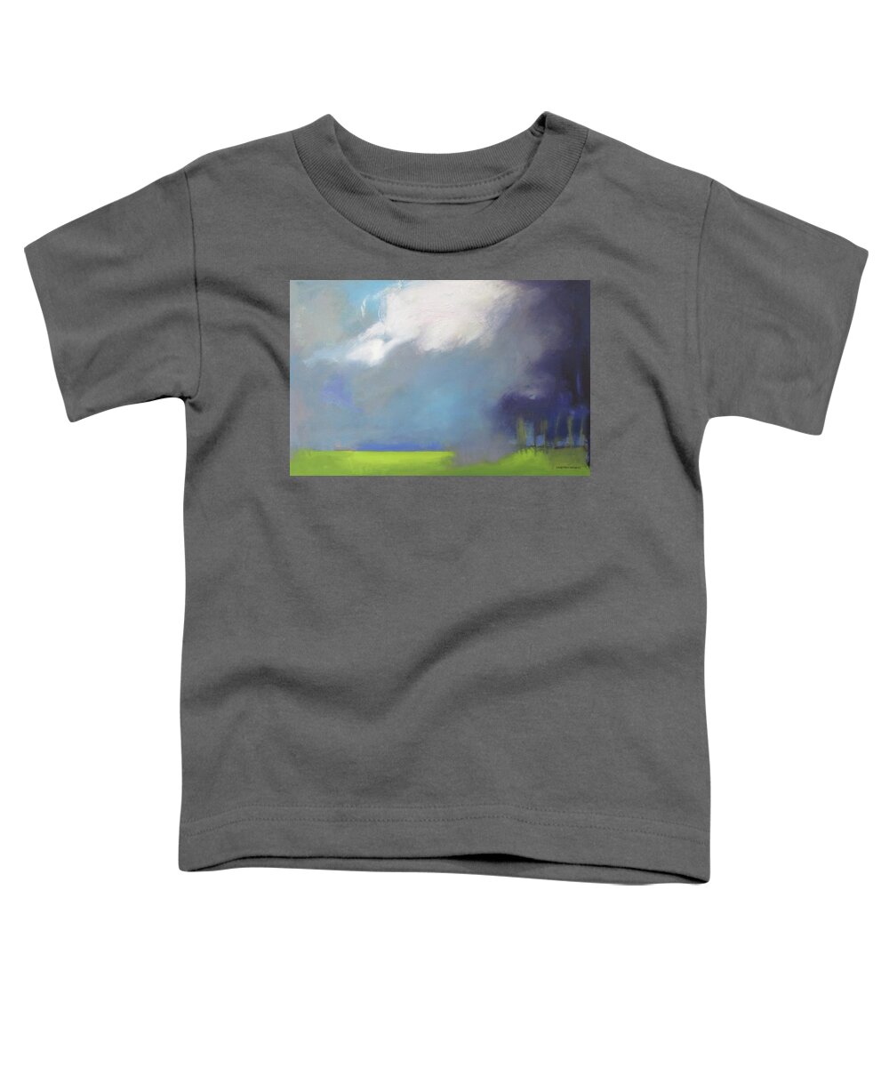 Sky Breaking Toddler T-Shirt featuring the painting Sky Breaking by Chris Gholson