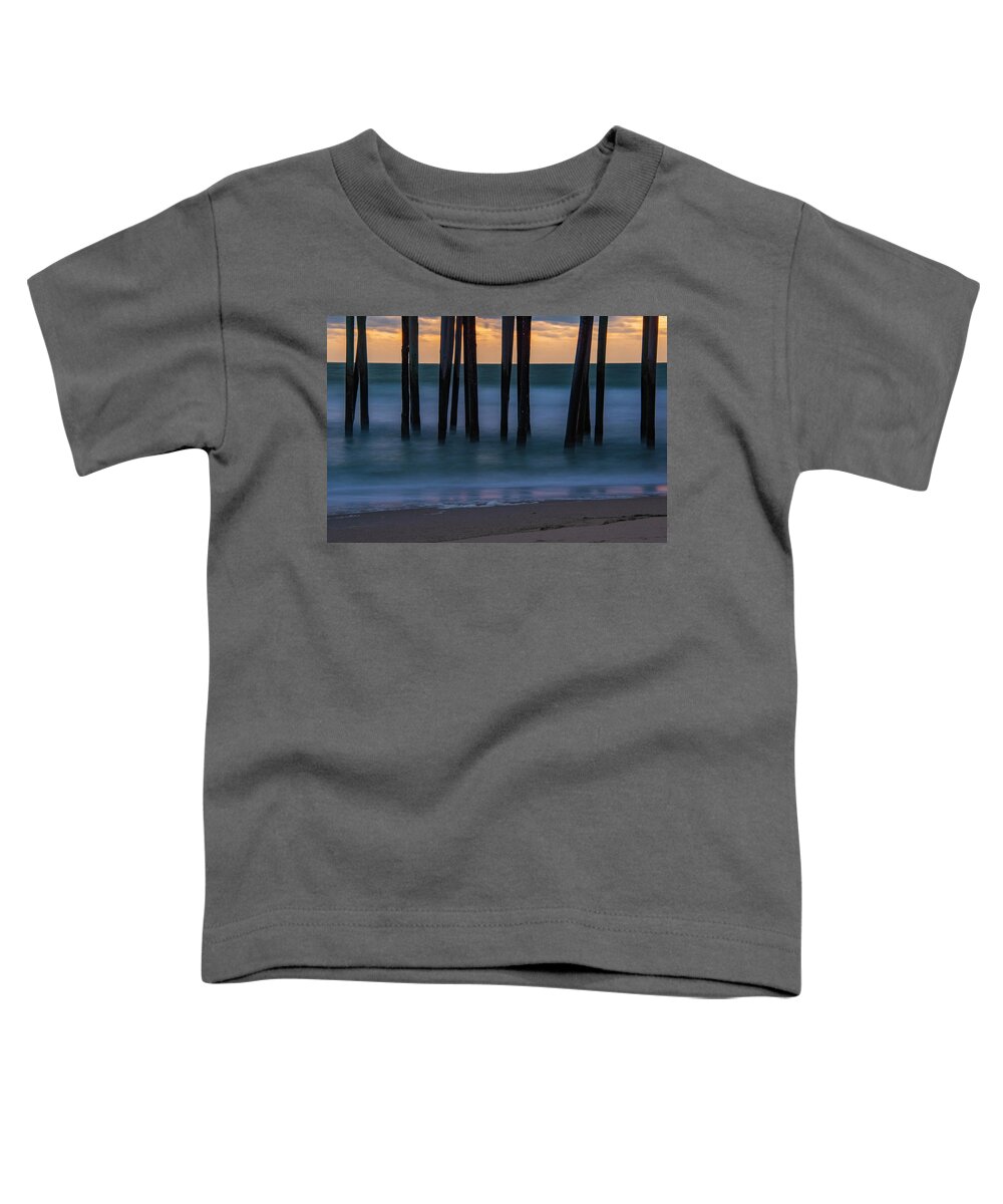 North America Toddler T-Shirt featuring the photograph Soft Waves by Melissa Southern