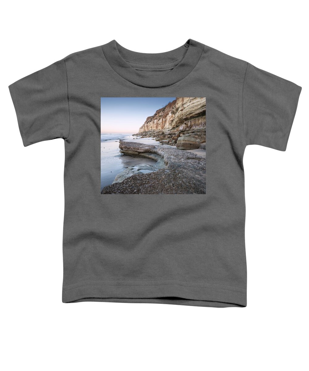San Diego Toddler T-Shirt featuring the photograph Solana Beach Sunrise Over Cliffs by William Dunigan