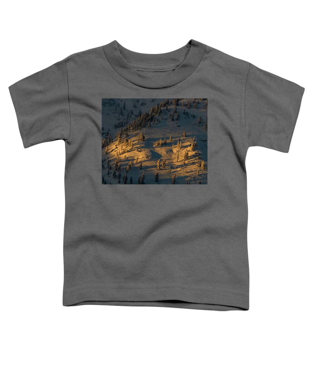 Lake Toddler T-Shirt featuring the photograph Solstice snow by Martin Gollery