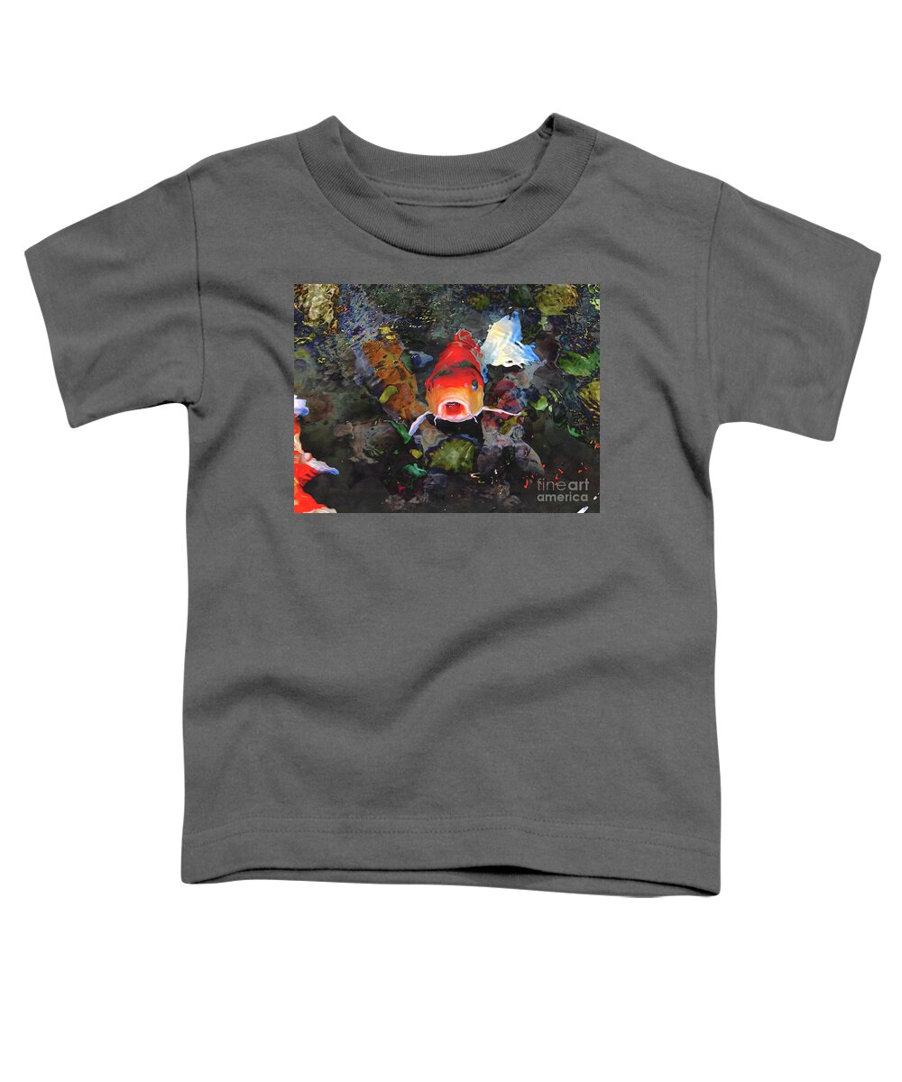 Fish Toddler T-Shirt featuring the photograph Somethings Fishy by Katherine Erickson