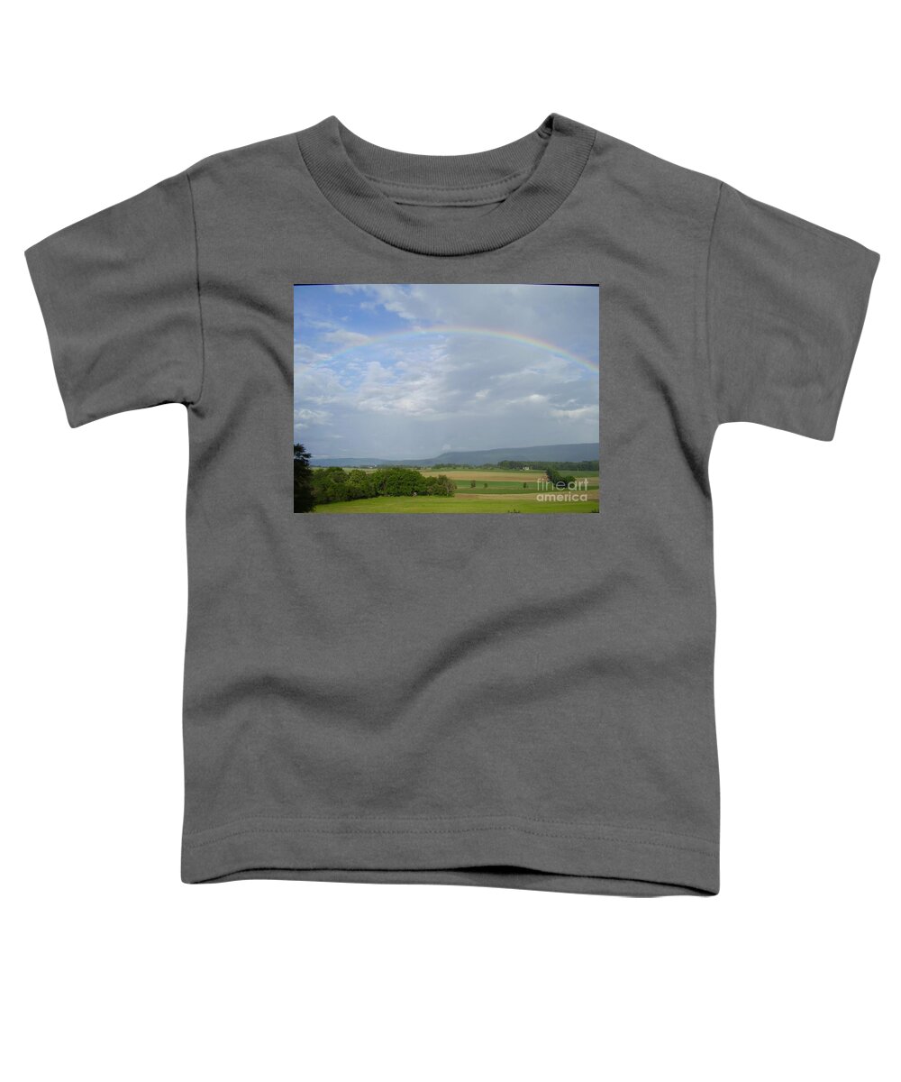 Photo Toddler T-Shirt featuring the photograph Somewhere over the rainbow by Valerie Shaffer