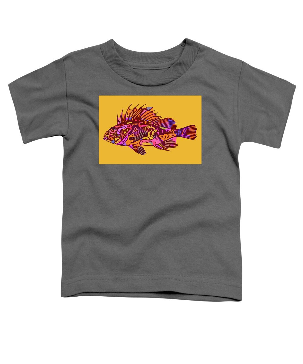 South Australian Cobbler Fish Toddler T-Shirt featuring the digital art South Australian Cobbler Fish by Susan Maxwell Schmidt