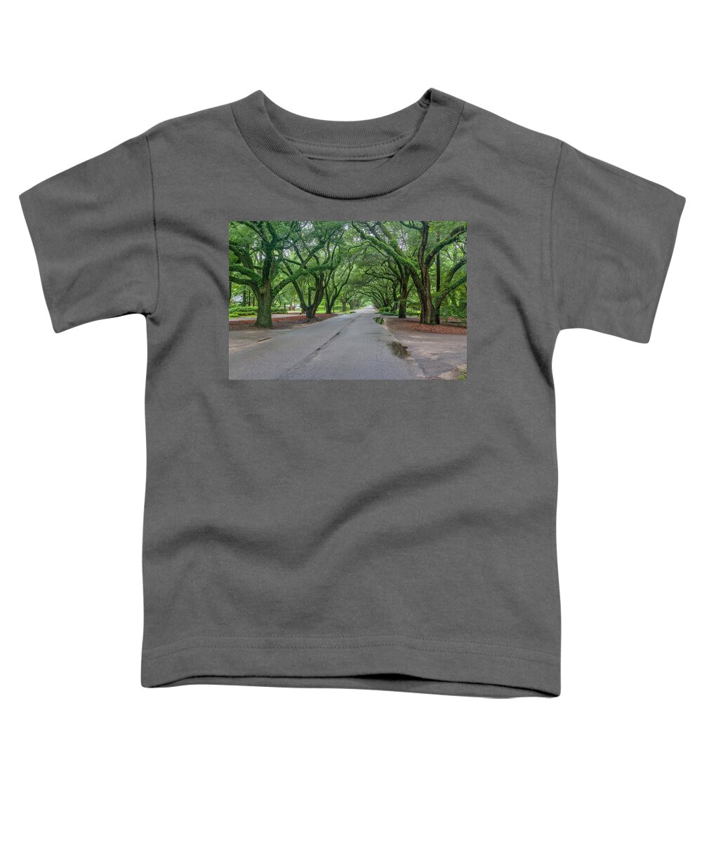 Aiken Toddler T-Shirt featuring the photograph South Boundary - Aiken SC by Steve Rich