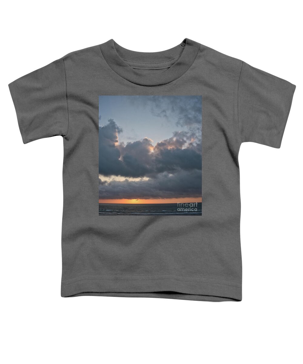 South Padre Toddler T-Shirt featuring the photograph South Padre Island Sunrise 6 by Andrea Anderegg