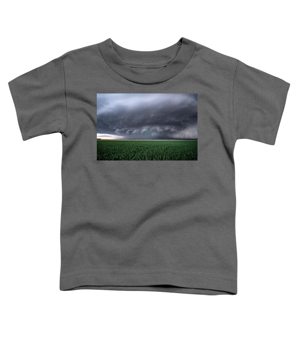 Mesocyclone Toddler T-Shirt featuring the photograph Spaceship Storm by Wesley Aston