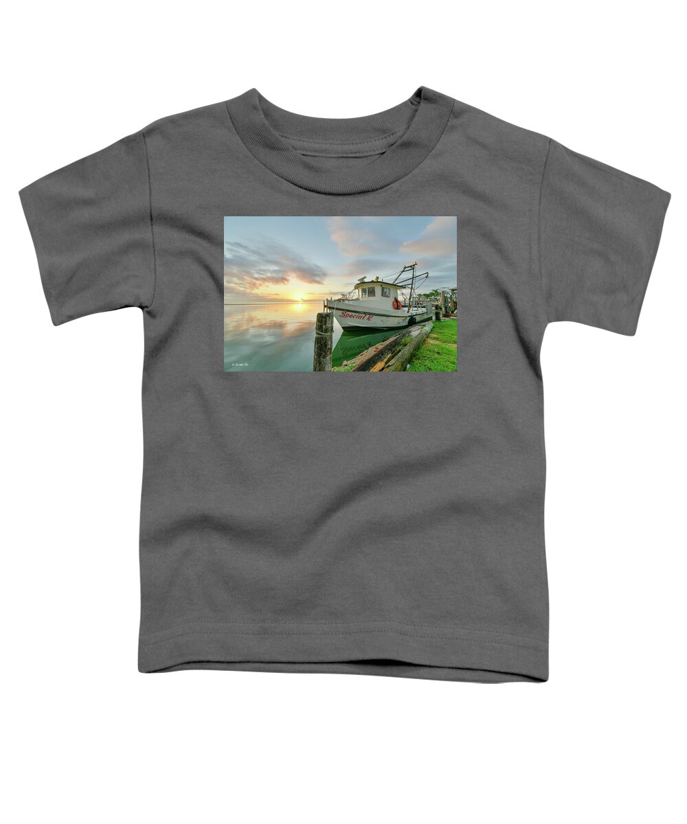 Boats Toddler T-Shirt featuring the photograph Special K in the Morning by Christopher Rice