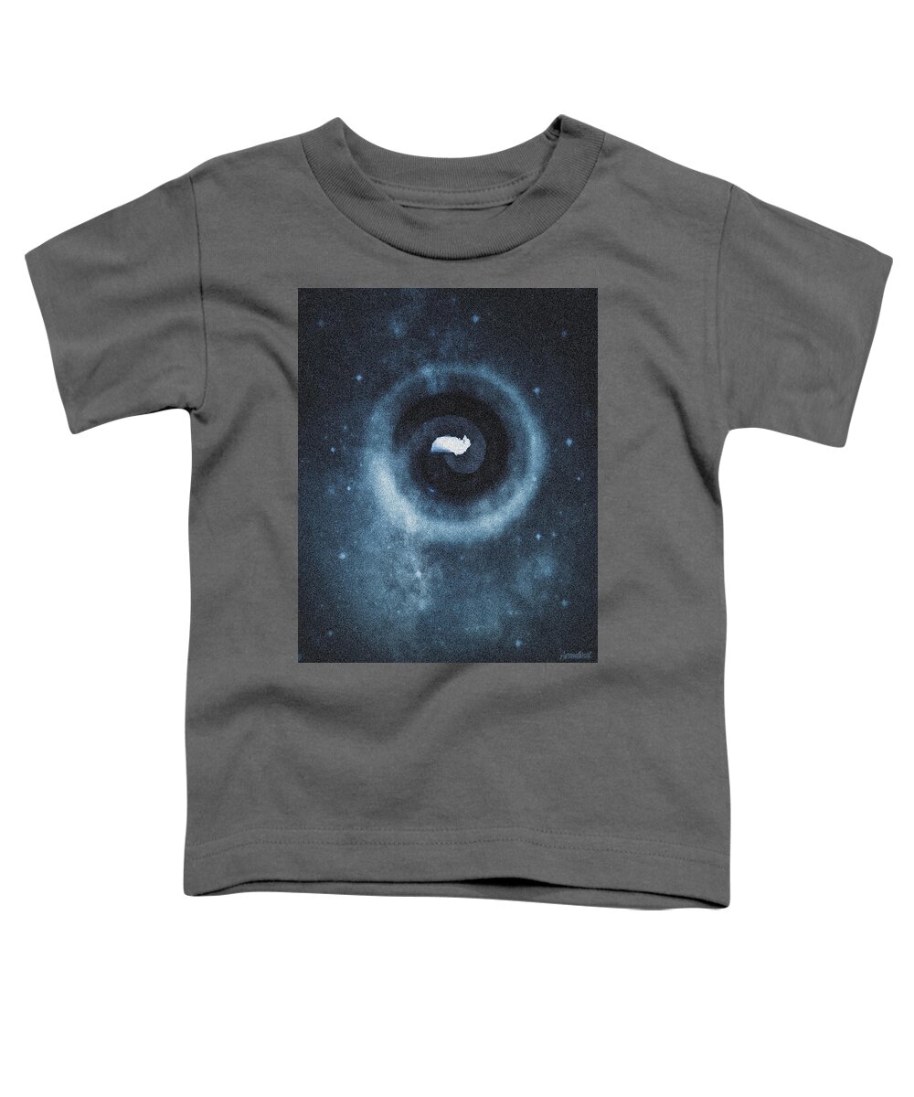 Spiral Toddler T-Shirt featuring the digital art Spiral Dark by Auranatura Art