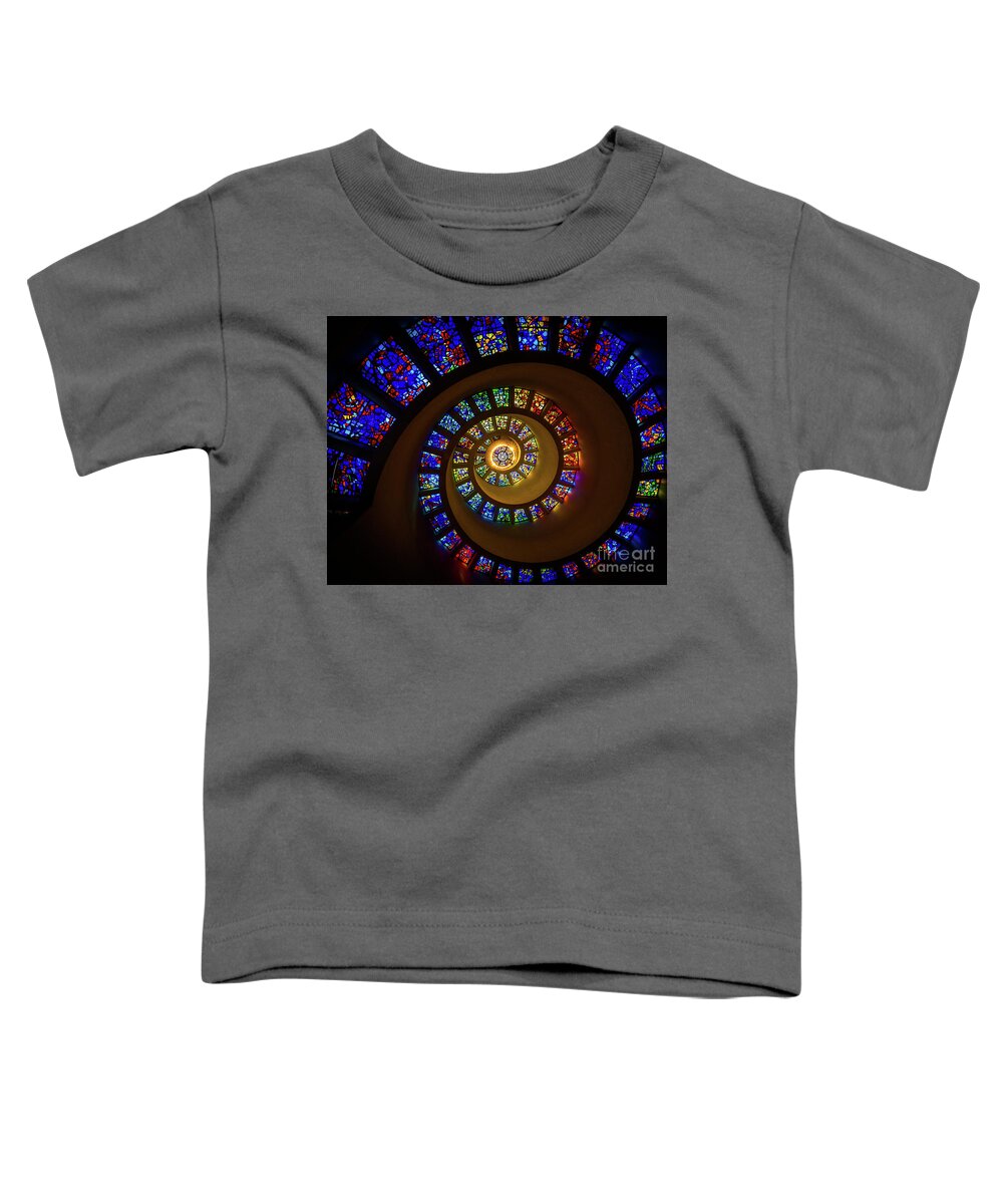 America Toddler T-Shirt featuring the photograph Spiritual Spiral by Inge Johnsson