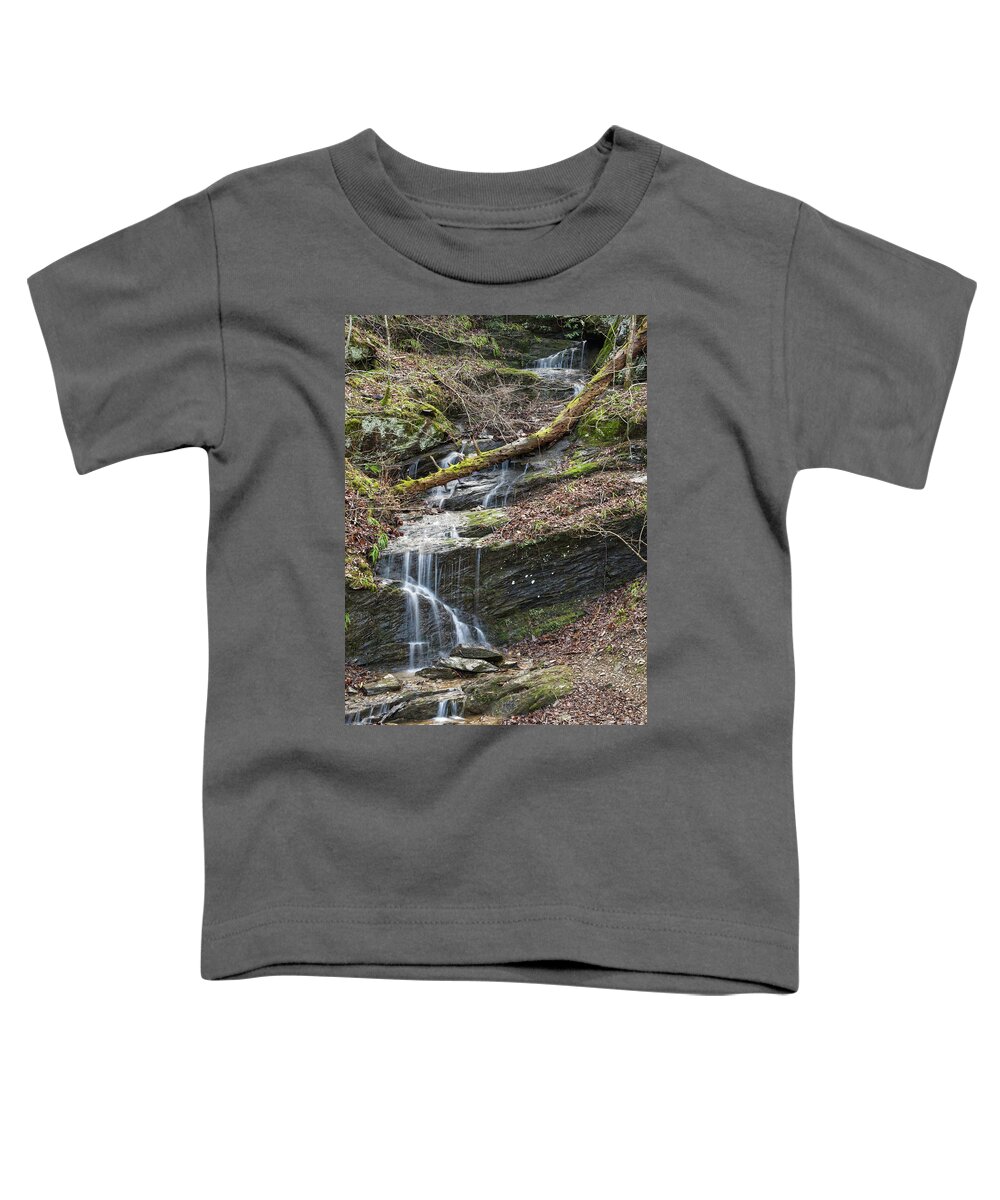Tennessee Toddler T-Shirt featuring the photograph Spring Fed Waterfall by Phil Perkins