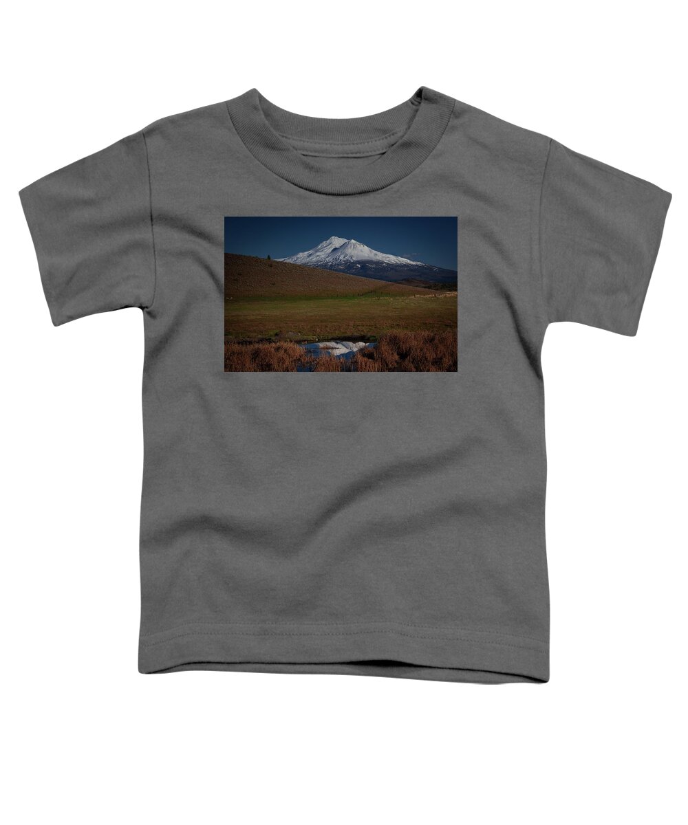 Mount Shasta Toddler T-Shirt featuring the photograph Spring Reflection by Ryan Workman Photography