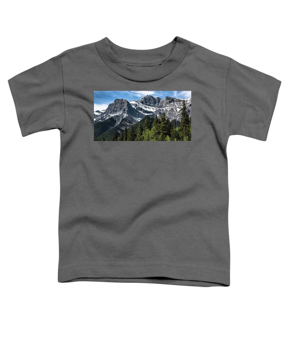 Digital Fineart Toddler T-Shirt featuring the digital art spring time in the Rockies by Jerald Blackstock