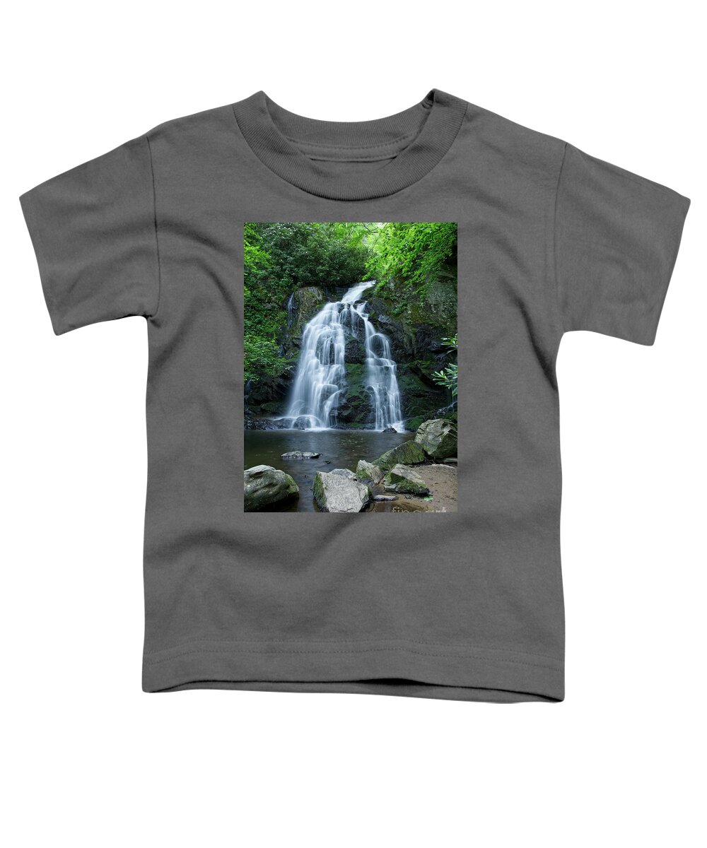 Tennessee Toddler T-Shirt featuring the photograph Spruce Flats Falls 26 by Phil Perkins