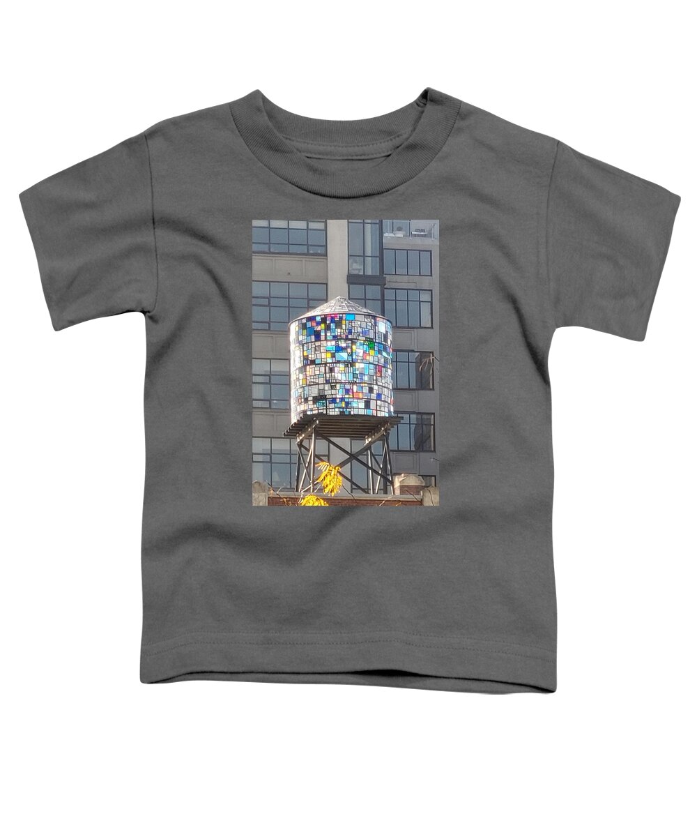 Stained Glass Toddler T-Shirt featuring the photograph Stained Glass Watertower by Rob Hans