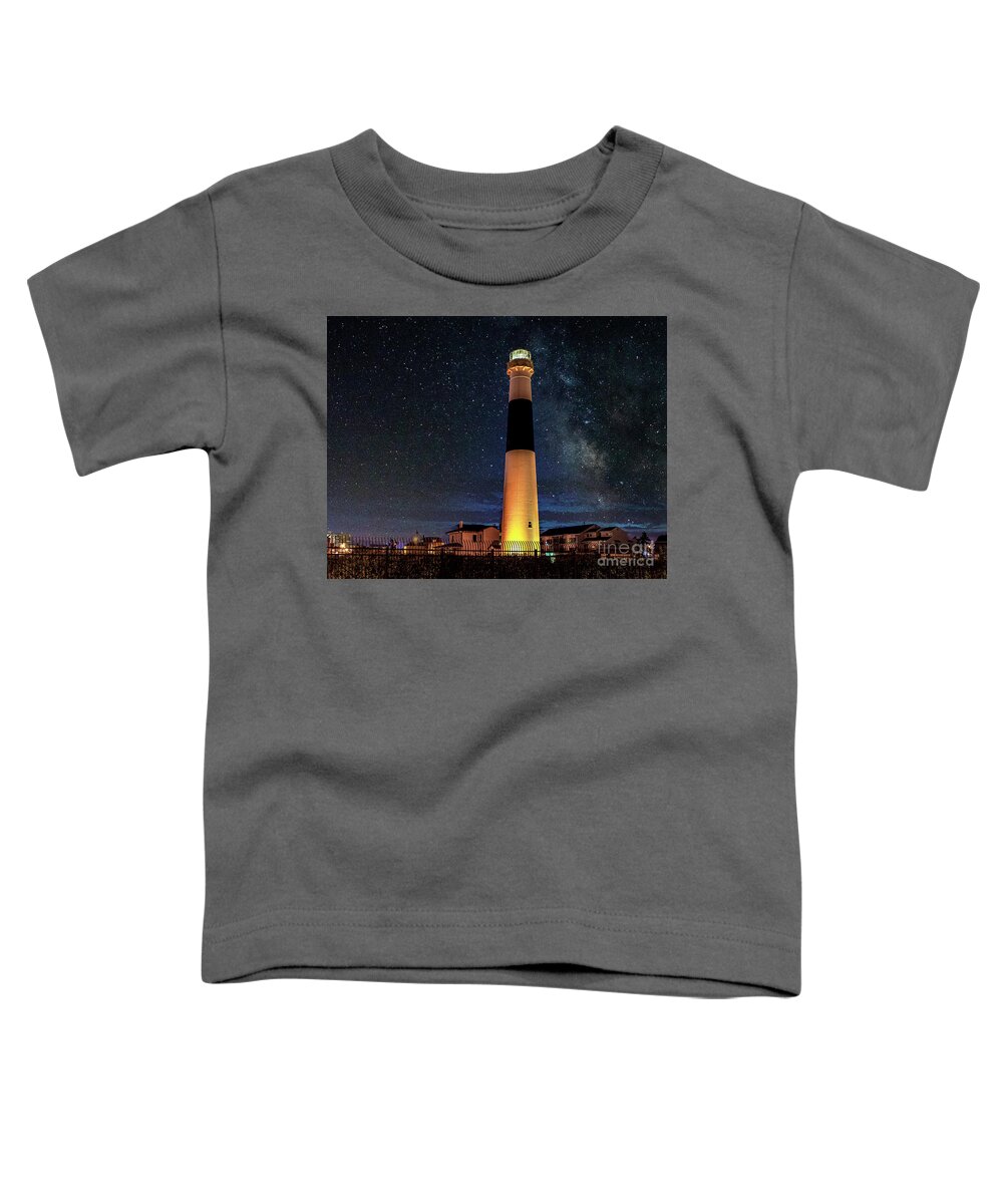 Lighthouse Toddler T-Shirt featuring the photograph Stars at Absecon Light by Nick Zelinsky Jr