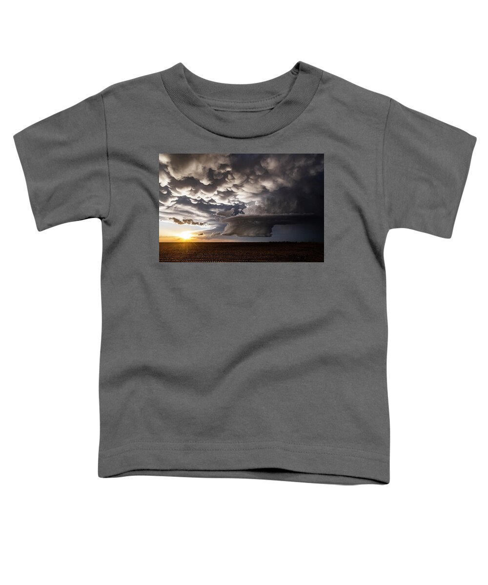 Supercell Toddler T-Shirt featuring the photograph Starship Sunset by Marcus Hustedde