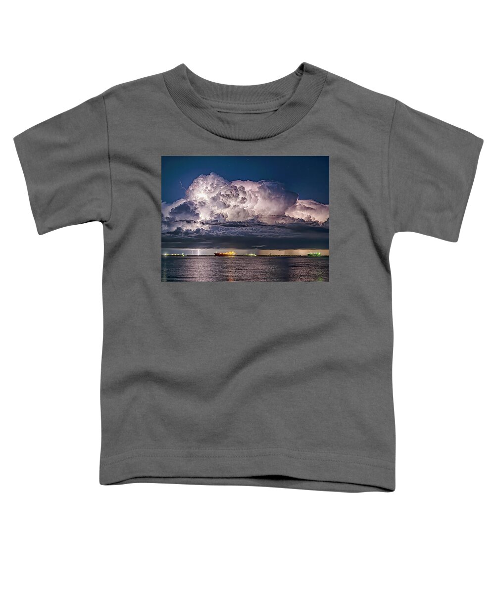 Lightning Toddler T-Shirt featuring the photograph Storm Clouds by Jerry Connally
