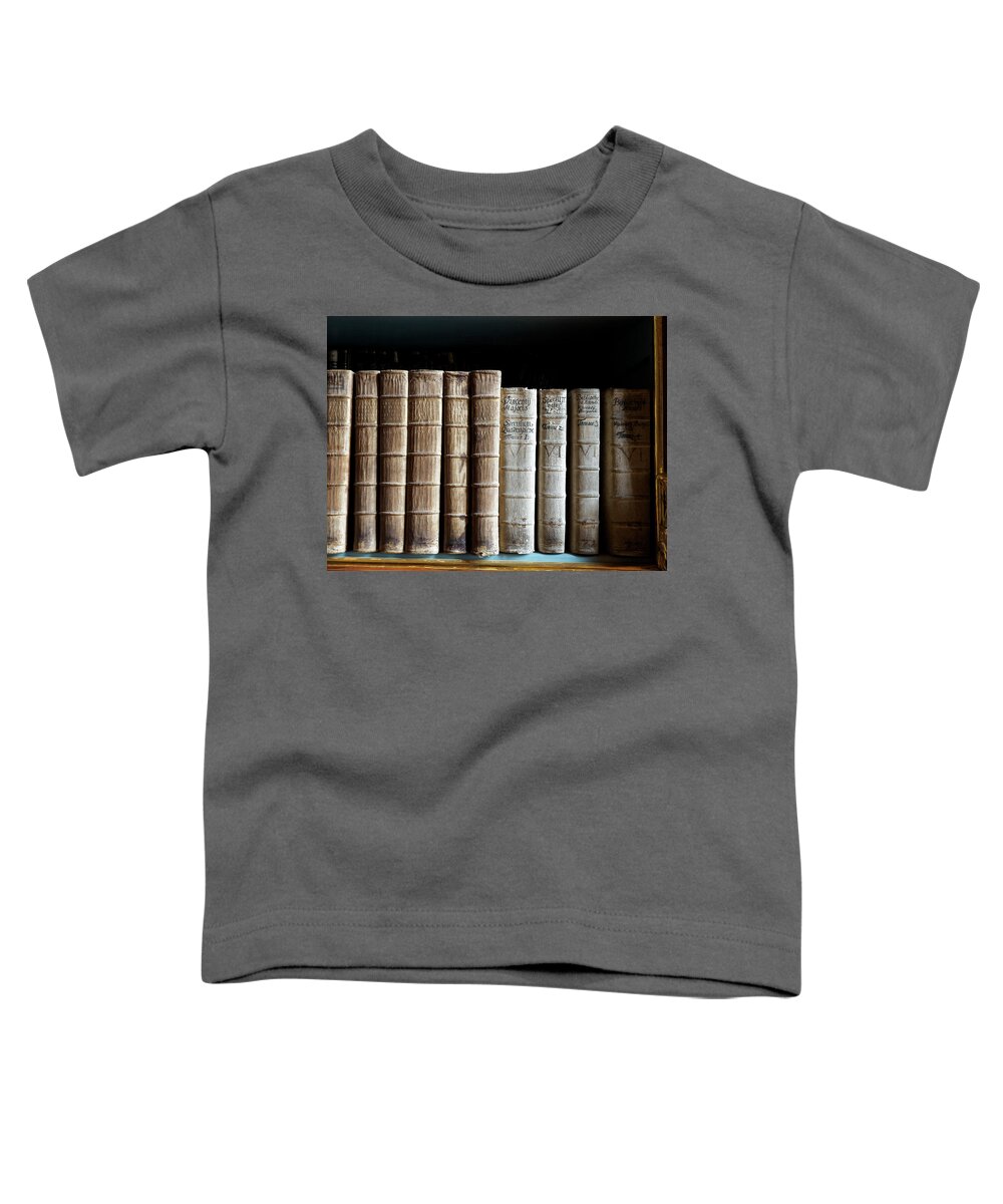Library Toddler T-Shirt featuring the photograph Strahov Monastery Books by Mary Lee Dereske