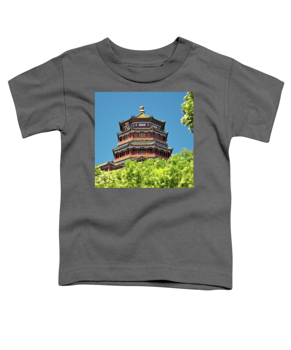 China Toddler T-Shirt featuring the photograph Summer Palace Temple by Tara Krauss