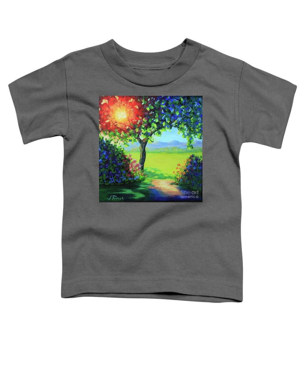 Painting Toddler T-Shirt featuring the painting Summer Path by Jeanette French