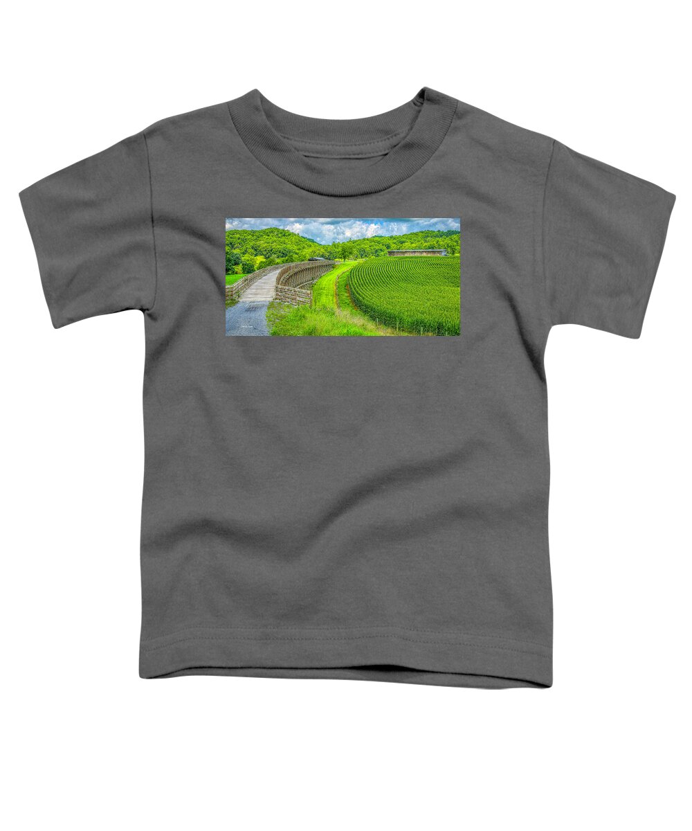 Trestle Toddler T-Shirt featuring the photograph Summer Trail Symmetry by Dale R Carlson