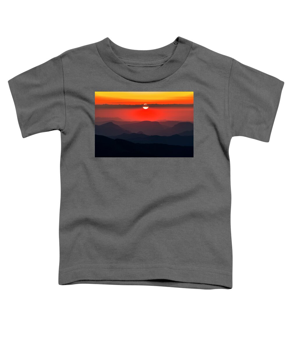 Balkan Mountains Toddler T-Shirt featuring the photograph Sun Eye by Evgeni Dinev