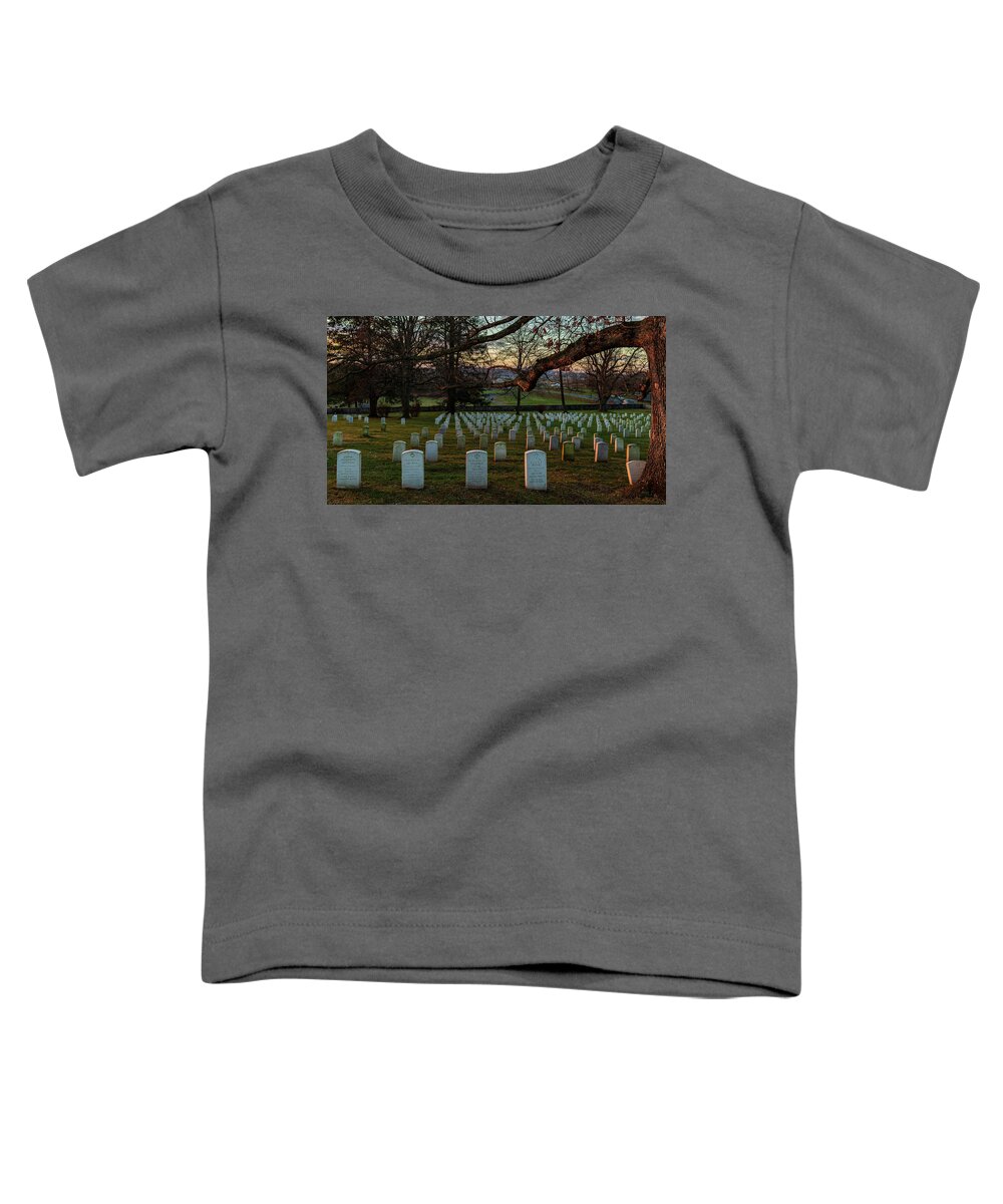 Historic Toddler T-Shirt featuring the photograph Sunrise in Gettysburg 4 by Amelia Pearn