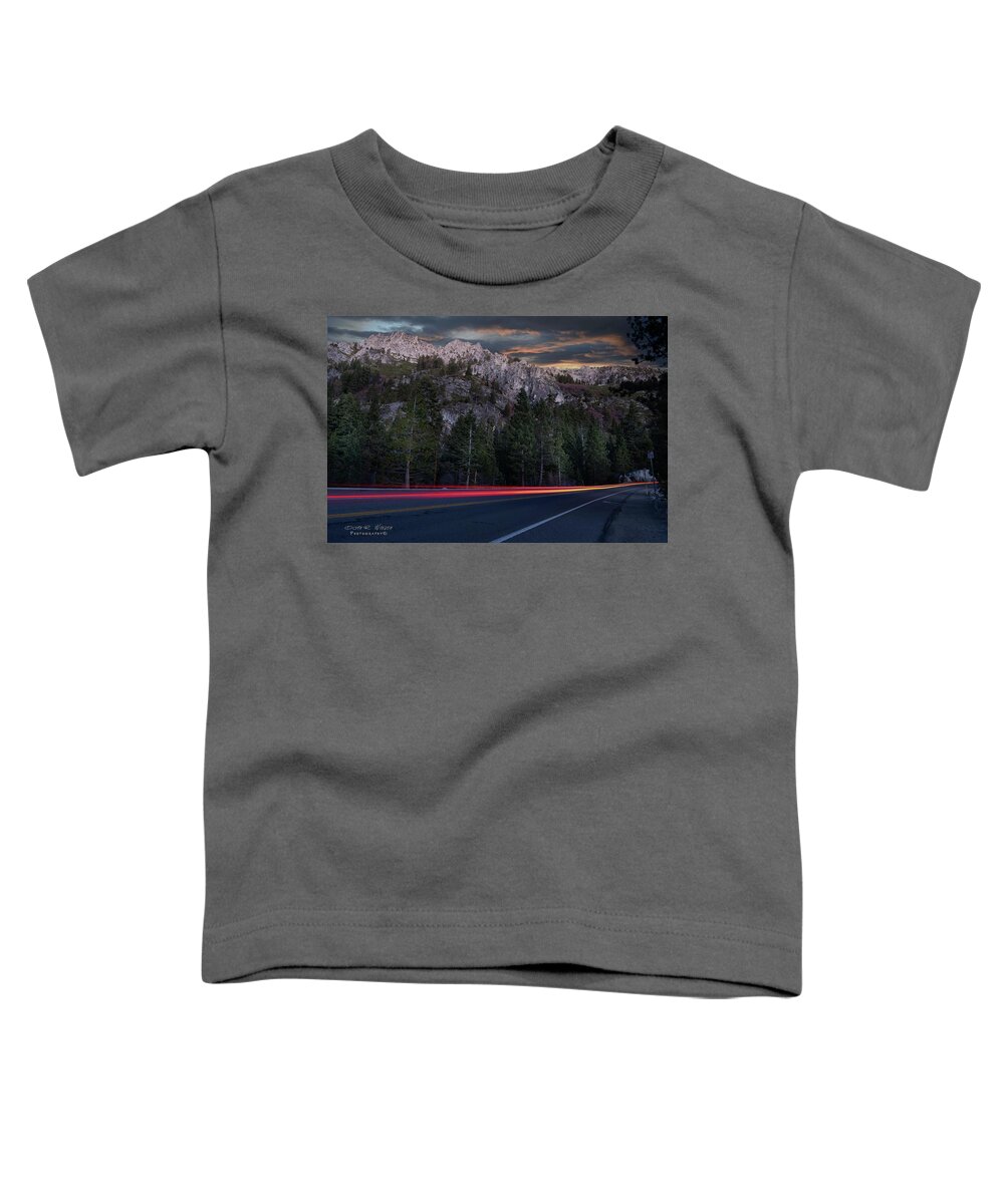 Sunrise Toddler T-Shirt featuring the photograph Sunrise in the Sierras by Devin Wilson