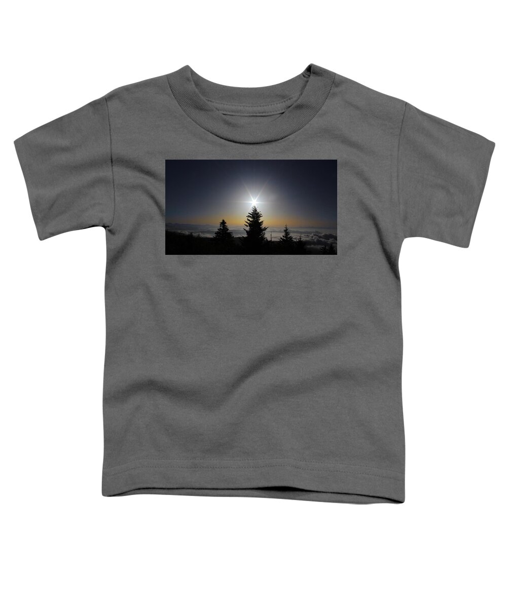 Sunrise Toddler T-Shirt featuring the photograph Sunrise like Christmas by Micky Roberts