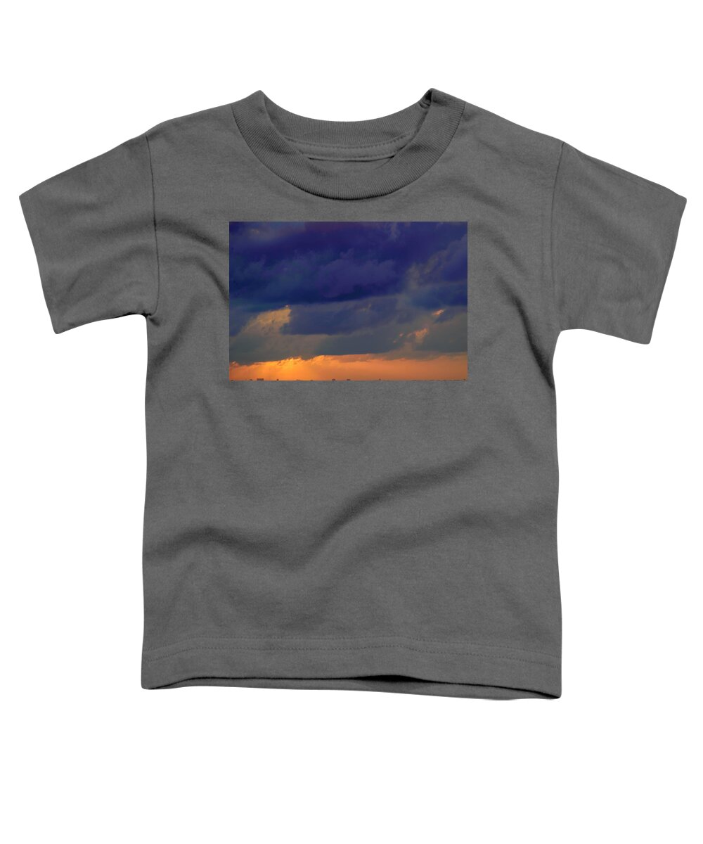 Clouds Toddler T-Shirt featuring the photograph Sunset 3 by AE Jones